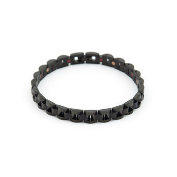 Black Knight - Negative Ion Bracelet, Onyx & Tourmaline